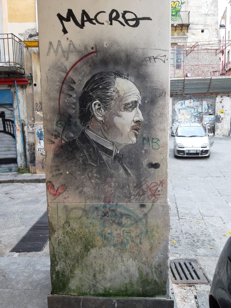 Il murales del padrino della Vucciria di Palermo